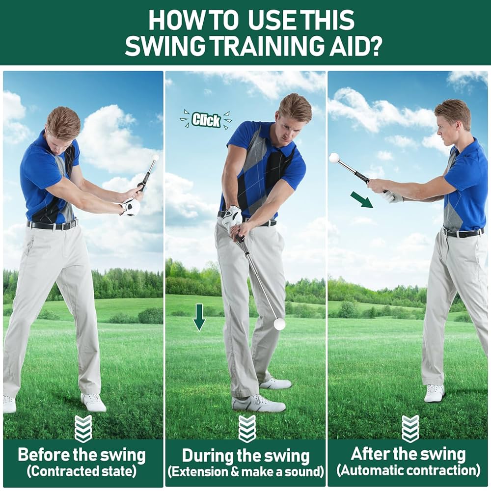 Retractable Golf Swing Trainer