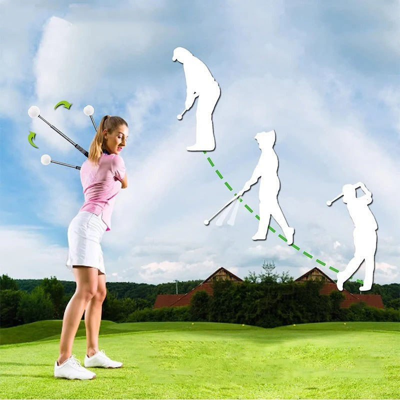Retractable Golf Swing Trainer